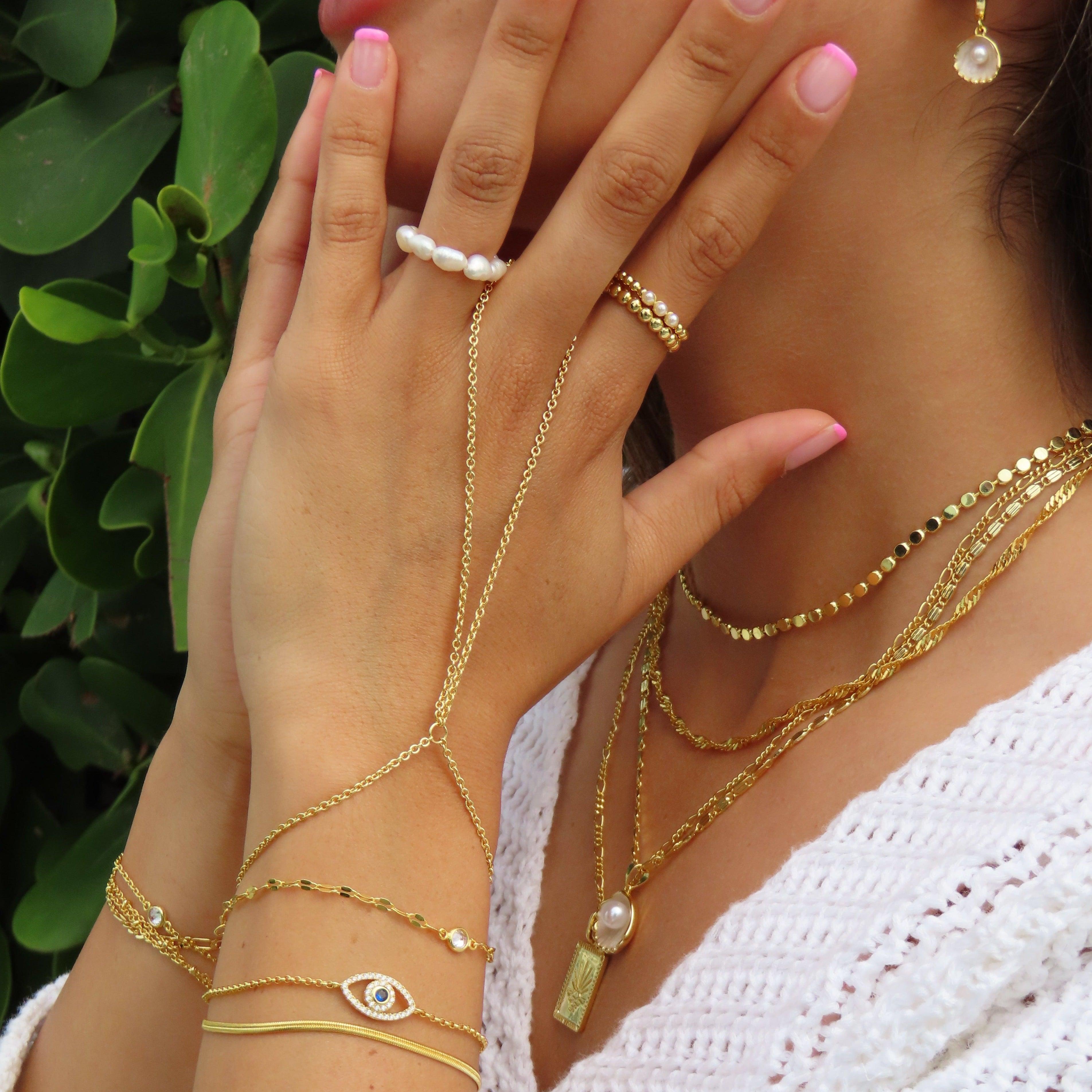 Evry Jewels Pearly Ring