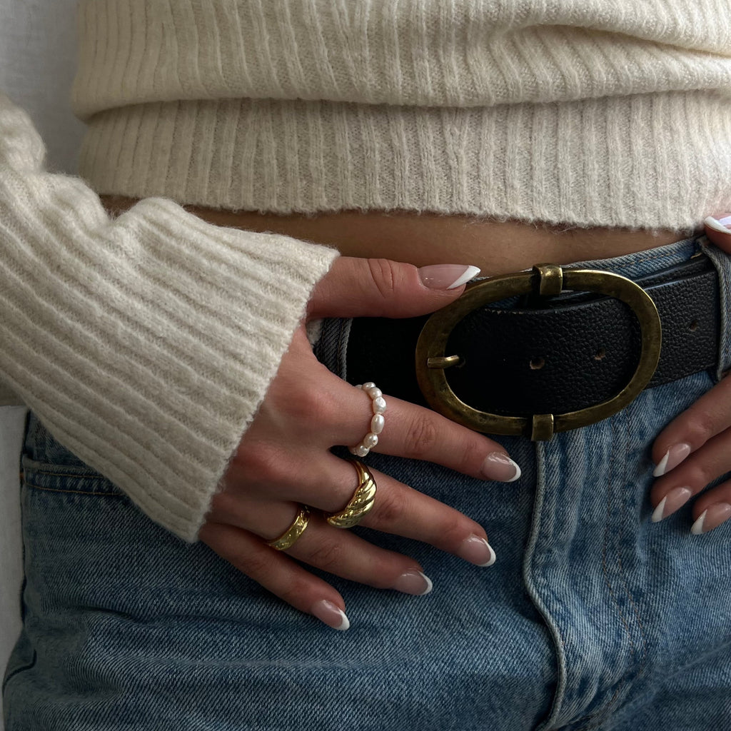 Evry Jewels Pearly Ring