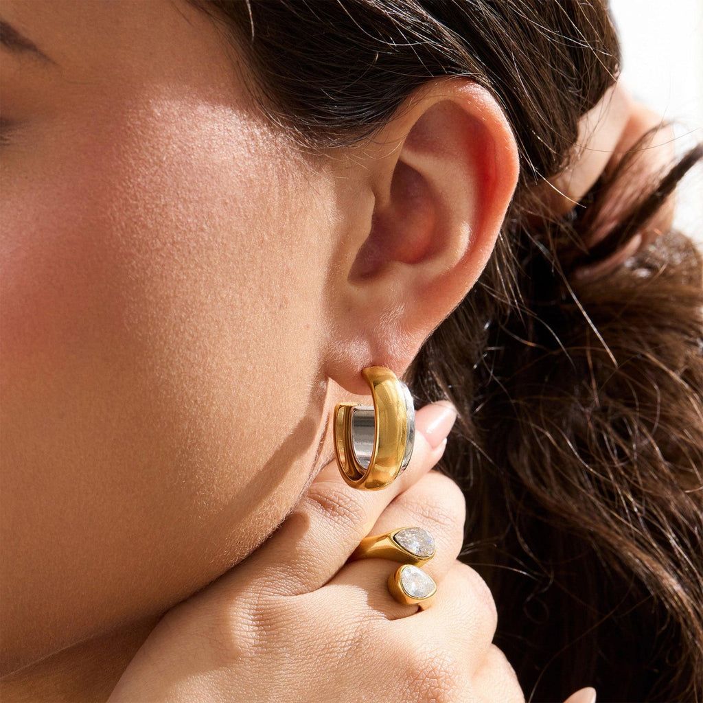 Evry Jewels Perfect Match Hoop Earrings