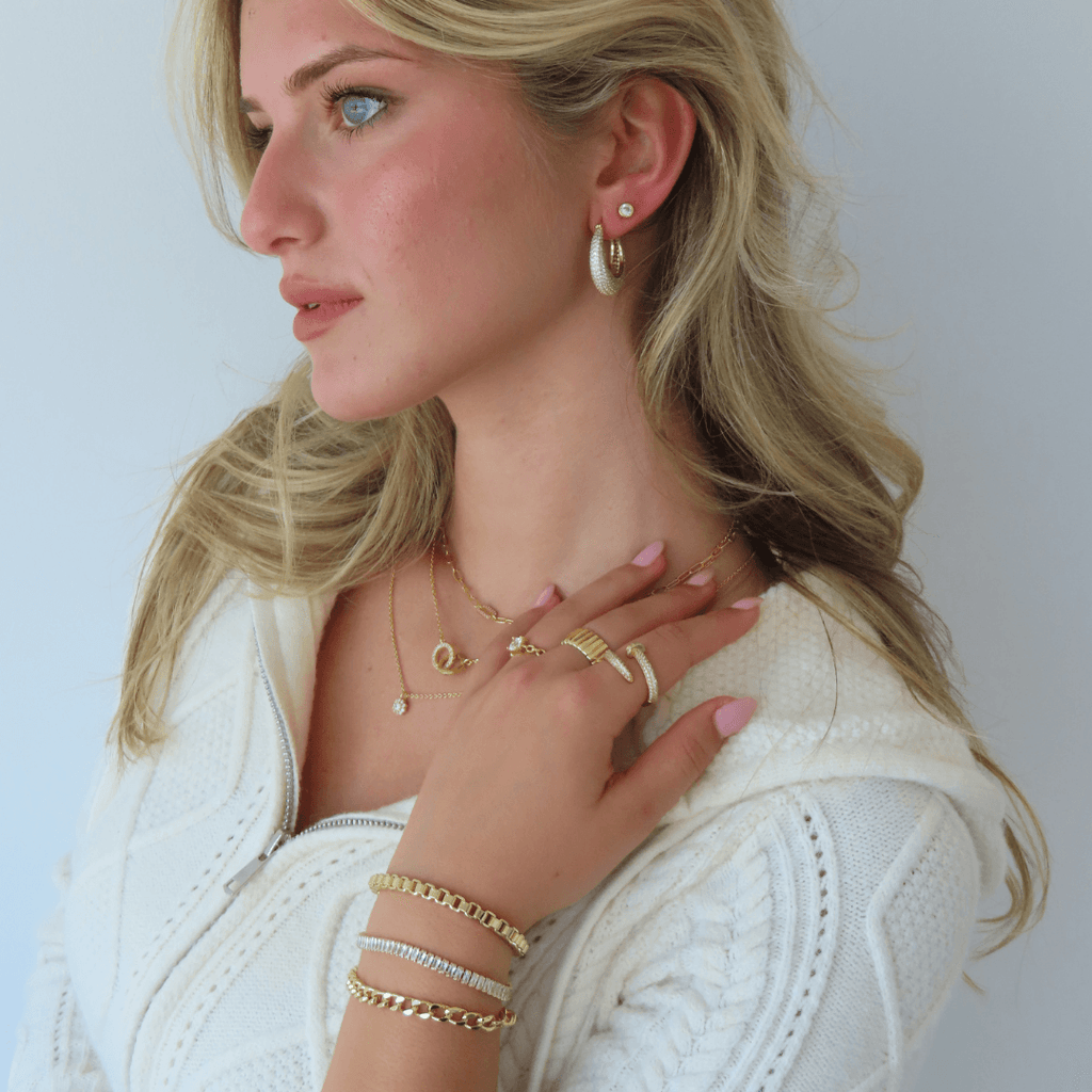 Evry Jewels Plain Jane Earrings