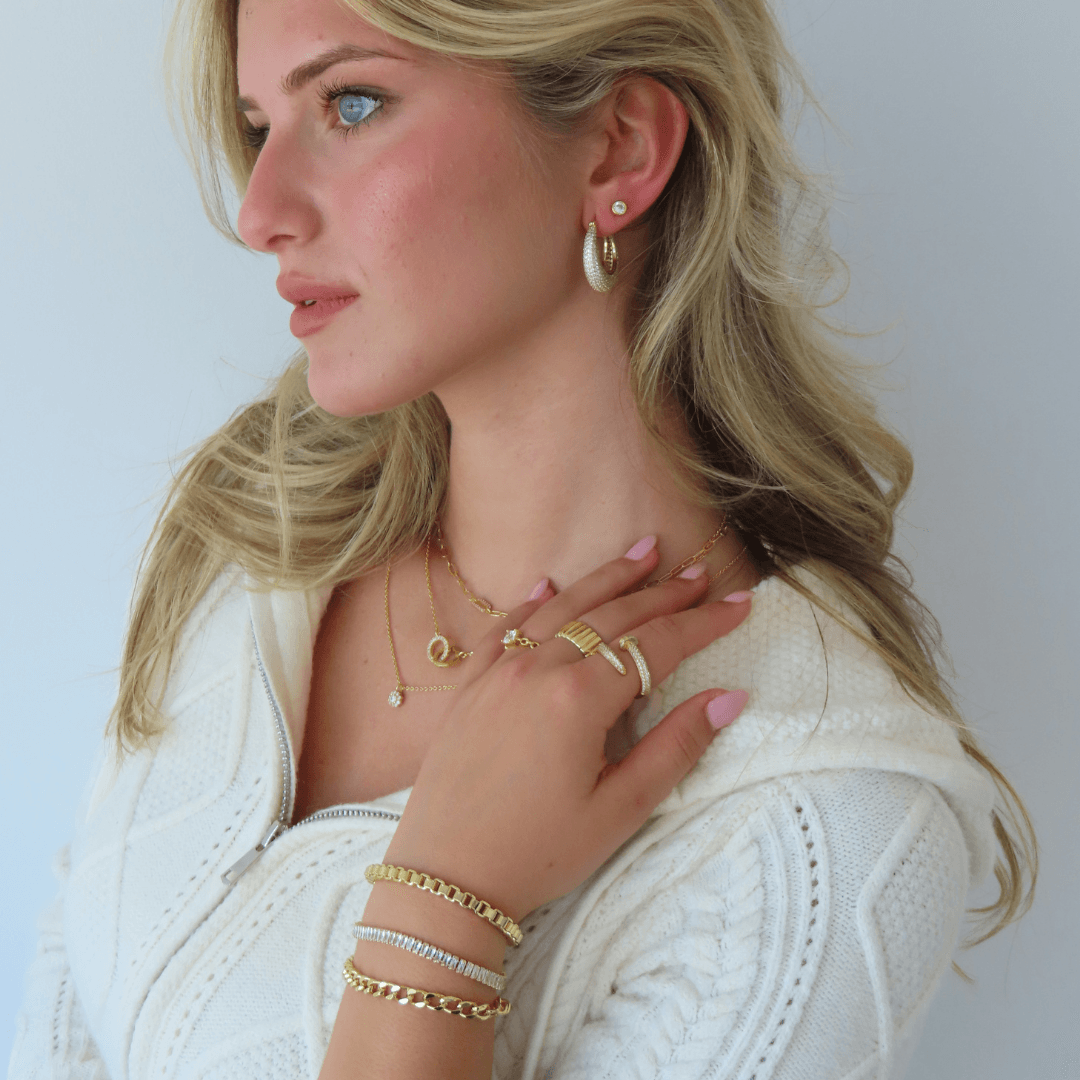 Evry Jewels Plain Jane Earrings