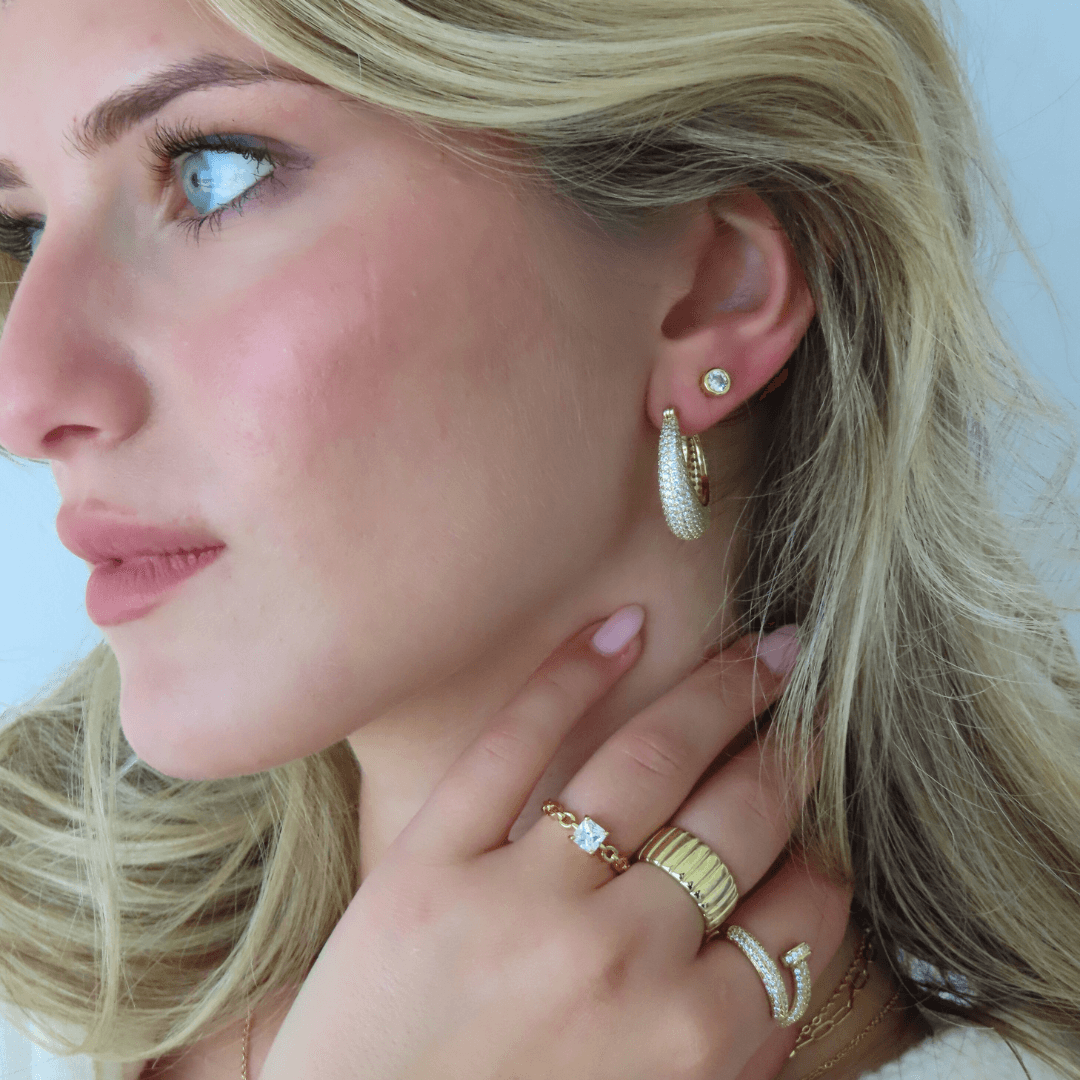 Evry Jewels Plain Jane Earrings