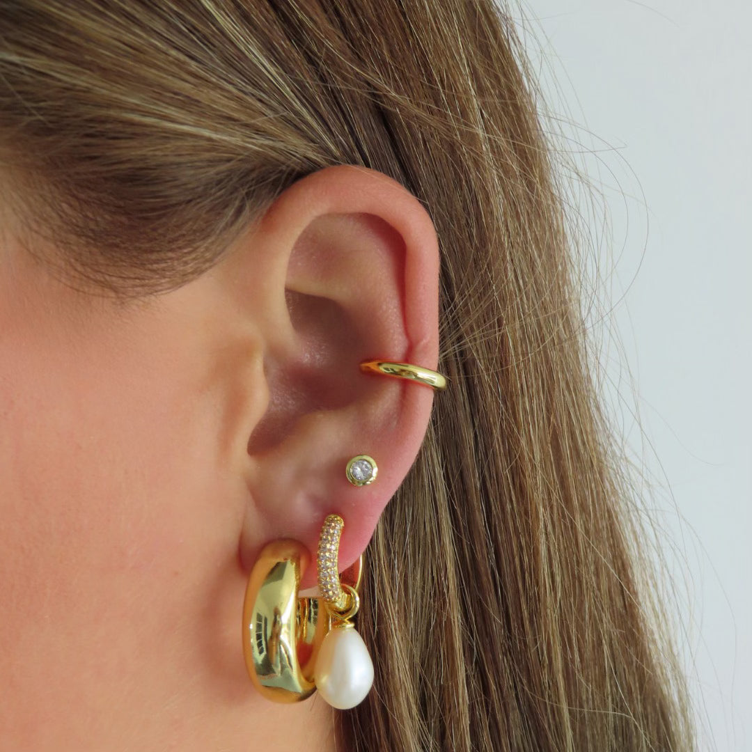 Evry Jewels Plain Jane Earrings