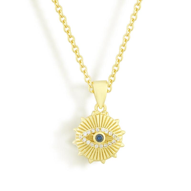 Evry Jewels Radiant Eye Necklace