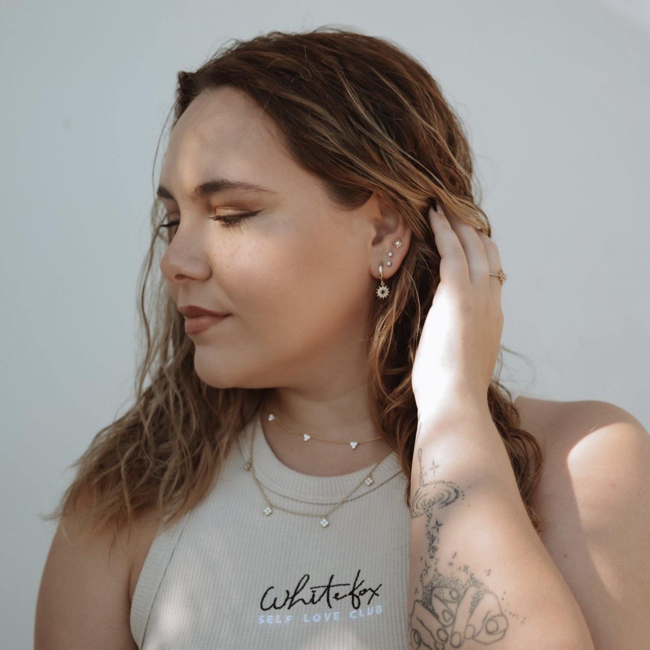 Evry Jewels Radiant Star Earrings