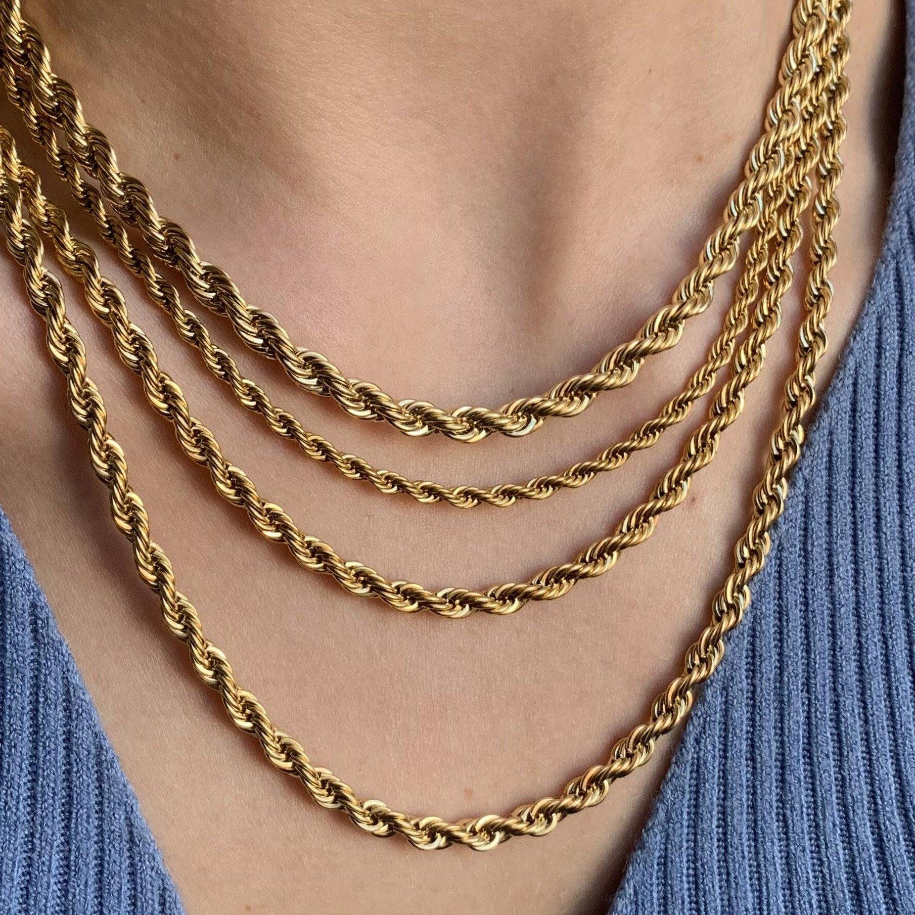 Evry Jewels Roped Up Necklace