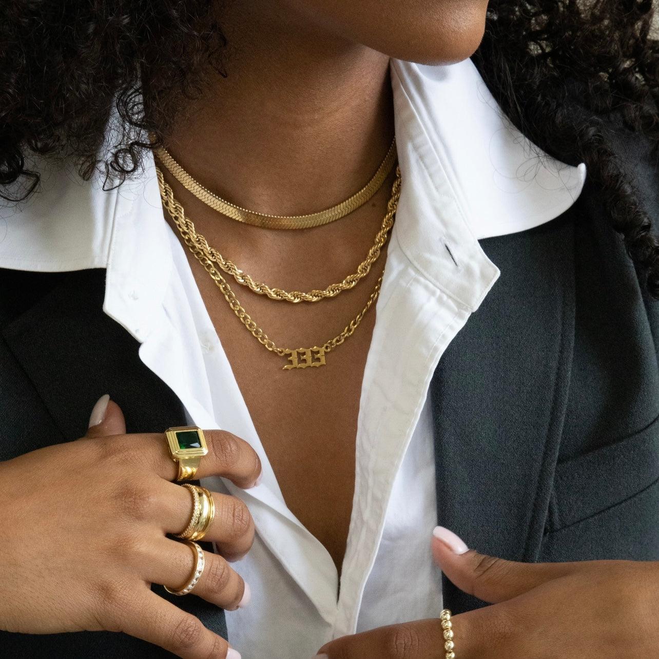 Evry Jewels Plain Chain Necklaces