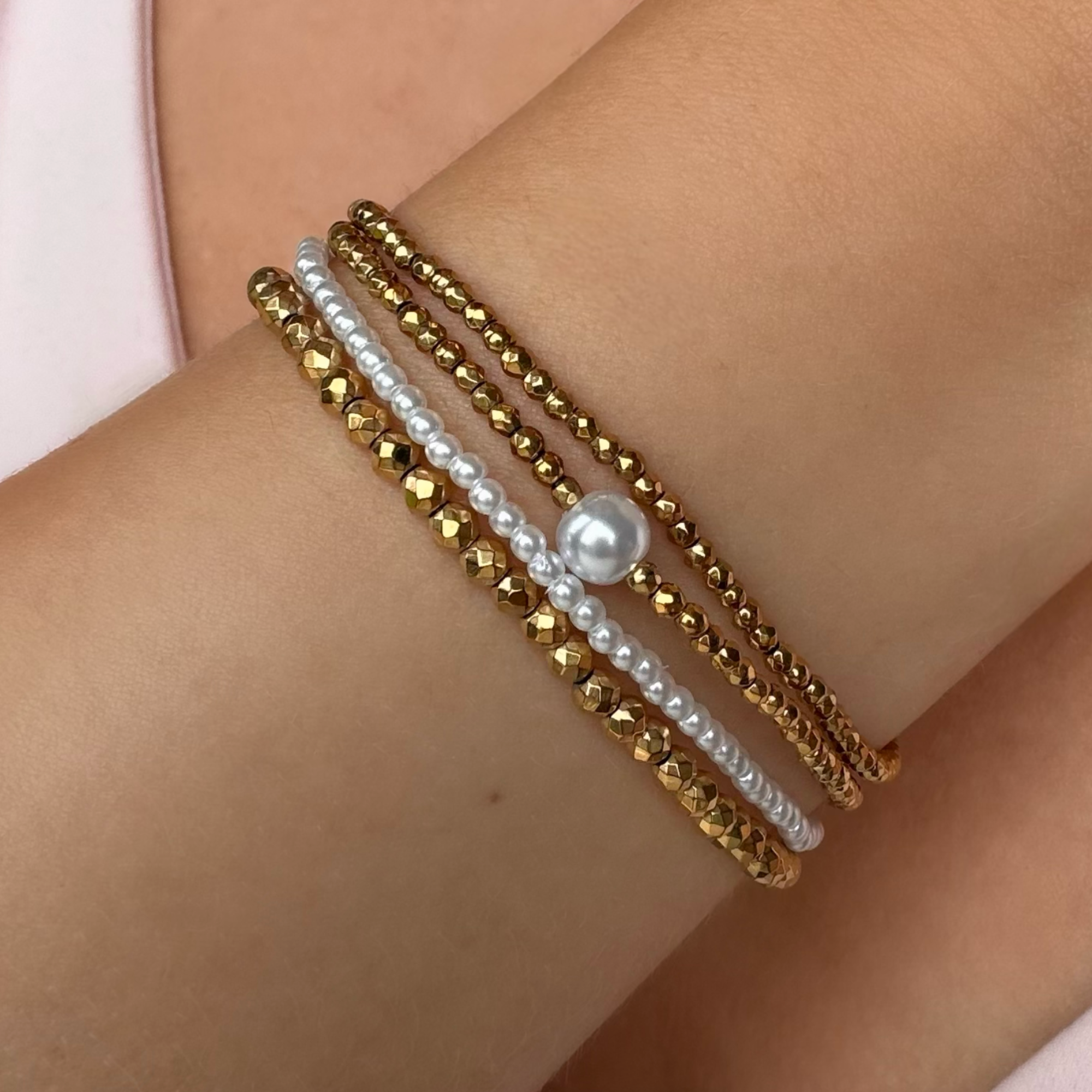 Evry Jewels Mixed Muse Beaded Bracelet 4 Piece Set
