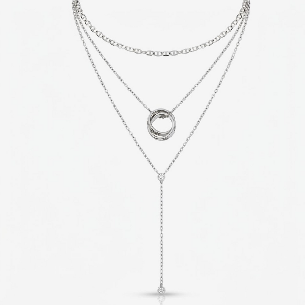 Evry Jewels Effortless Luxe 3 Piece Necklace Bundle