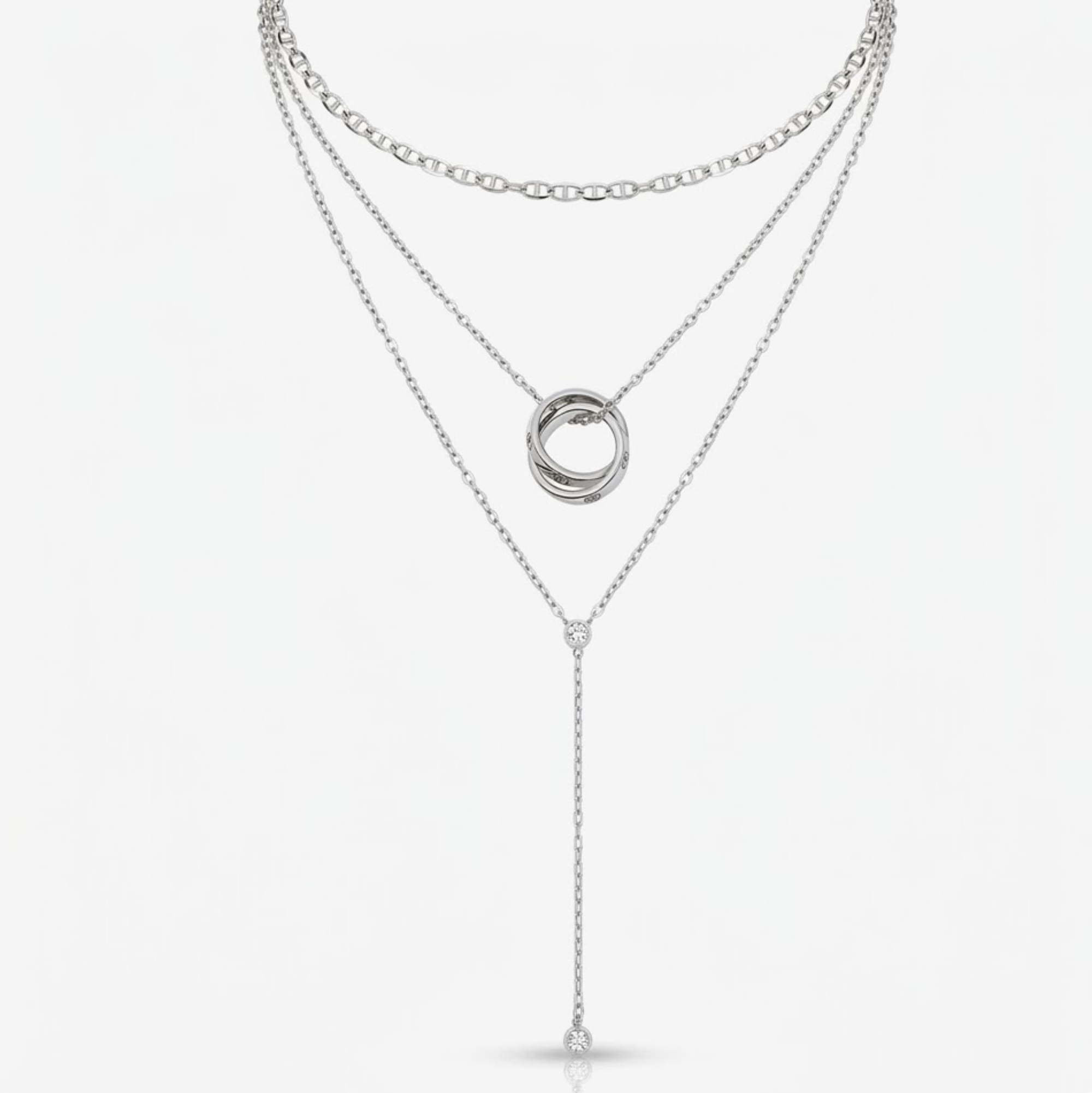 Evry Jewels Effortless Luxe 3 Piece Necklace Bundle