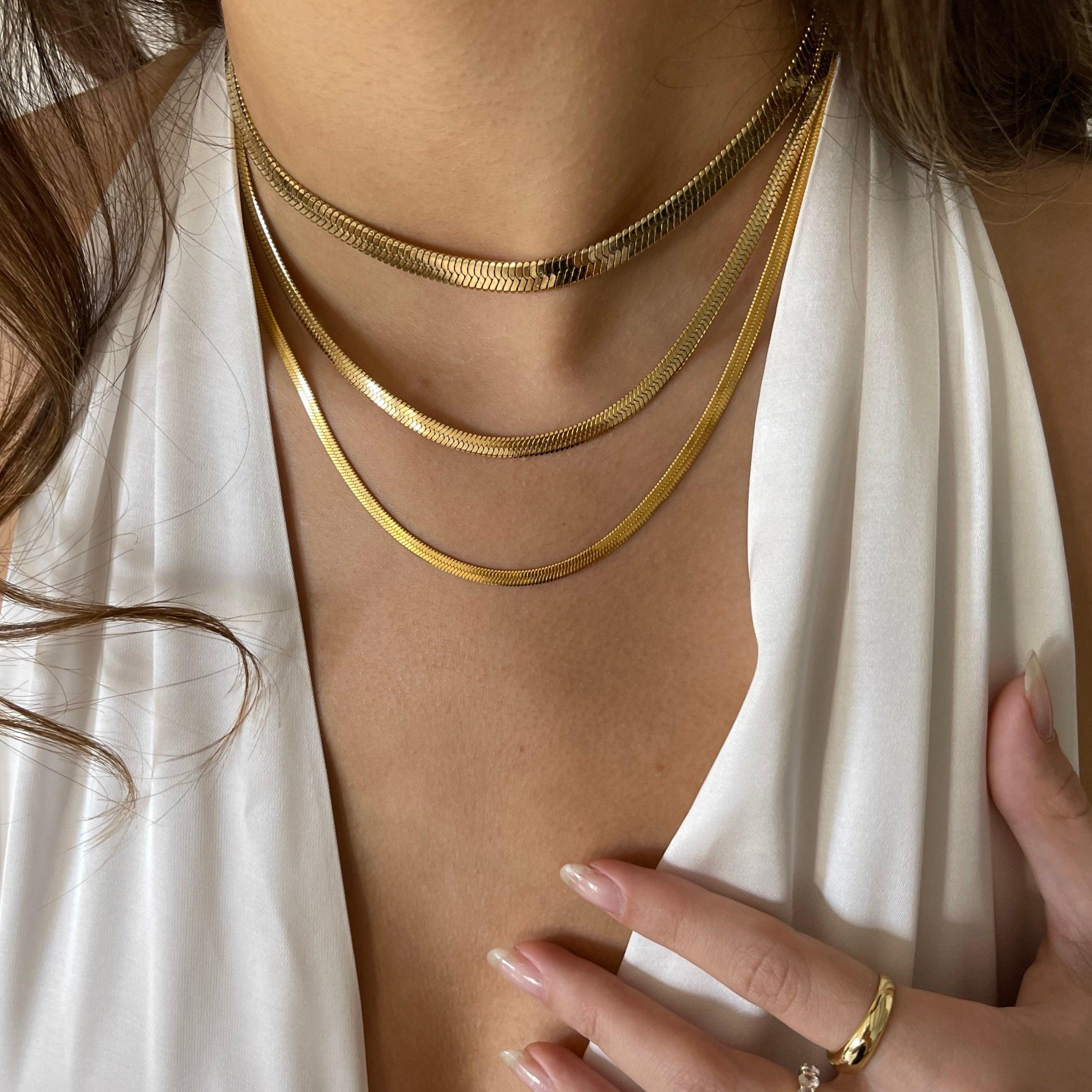 Evry Jewels Plain Chain Necklaces
