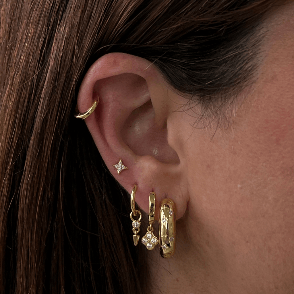 Evry Jewels Shooting Star Earrings