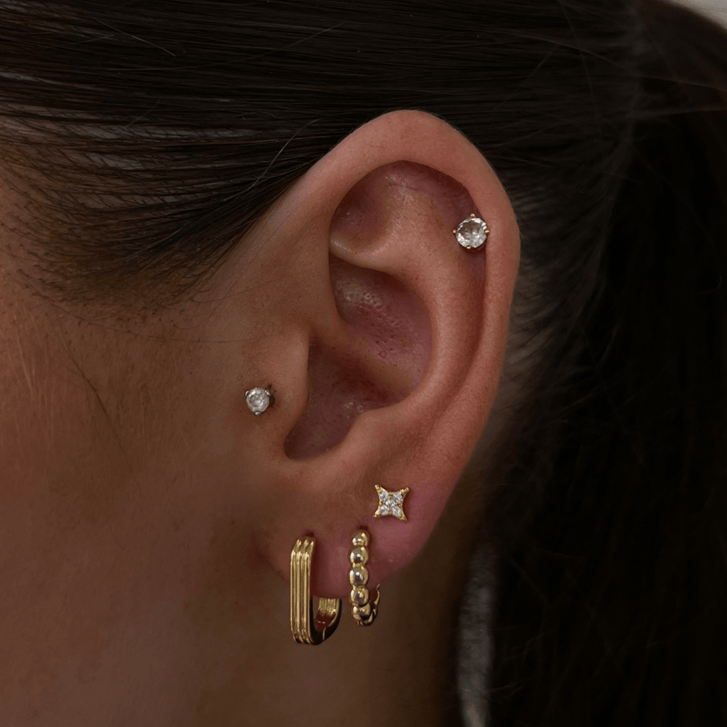 Evry Jewels Shooting Star Earrings