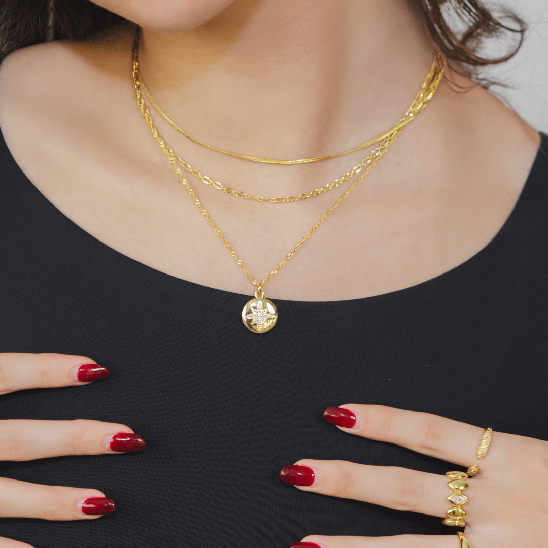 Evry Jewels Silent Night Necklace