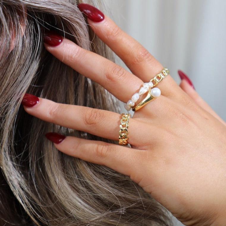 Evry Jewels Snowball Ring