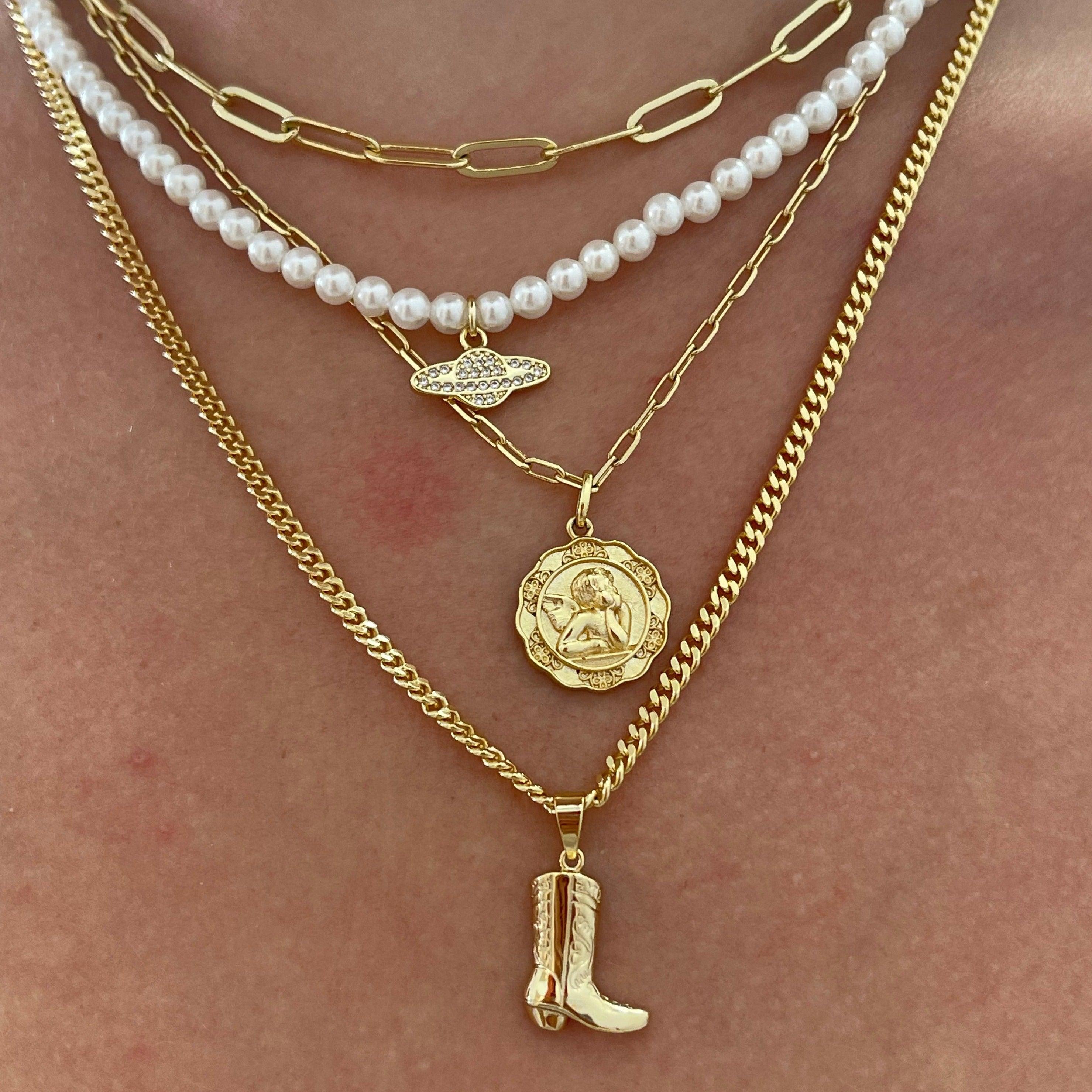 Evry Jewels Space Baby Necklace