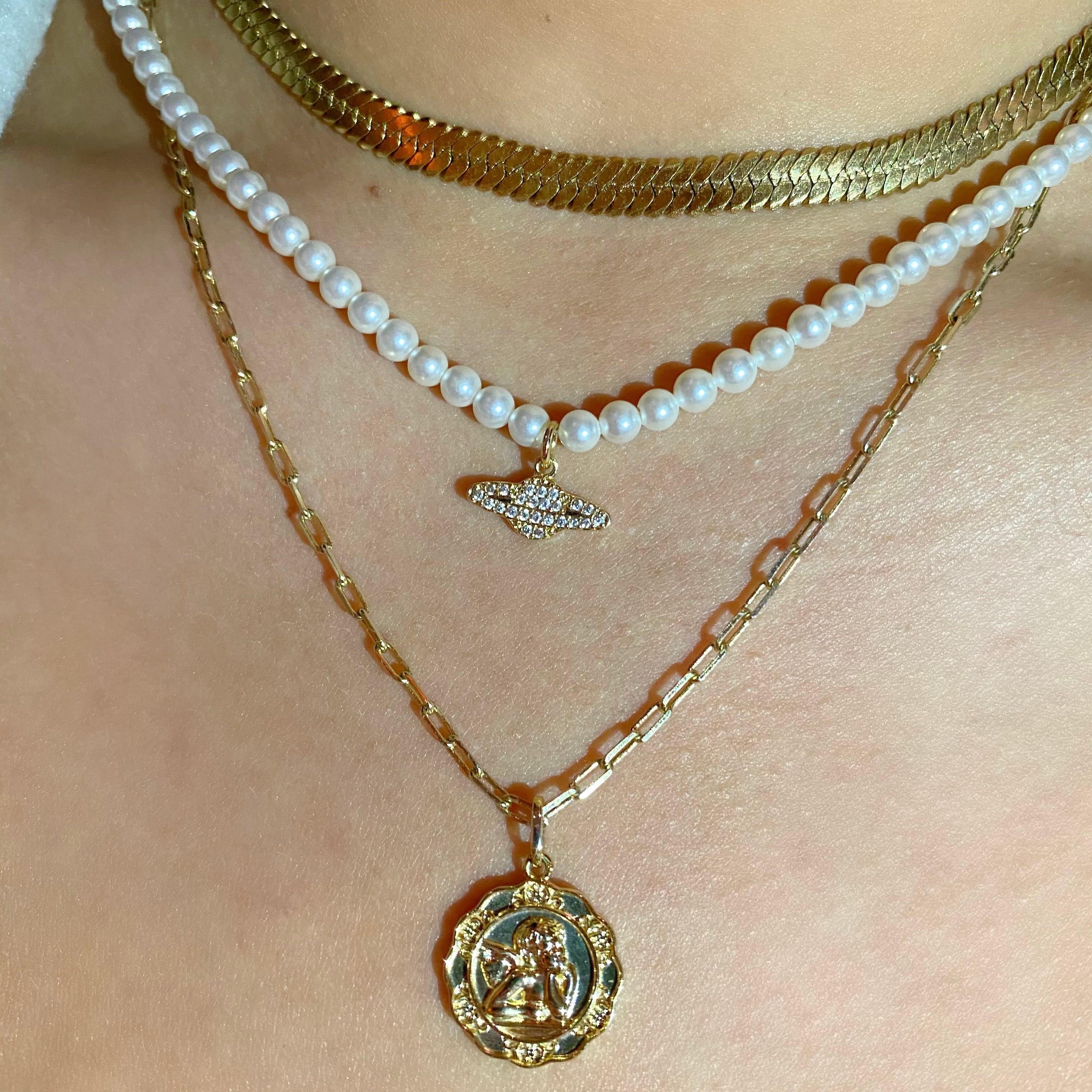 Evry Jewels Space Baby Necklace
