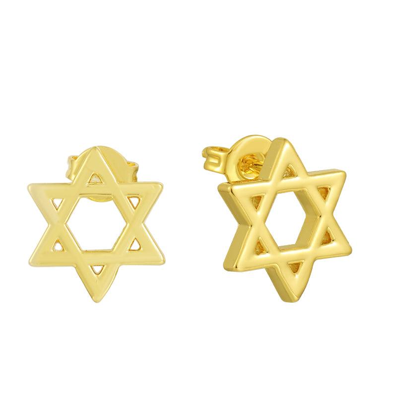 Evry Jewels Star of David Earrings