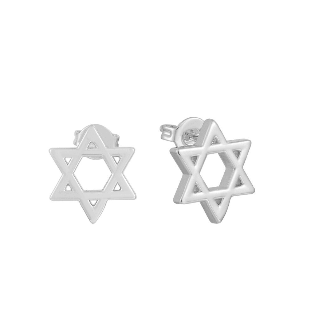 Evry Jewels Star of David Earrings