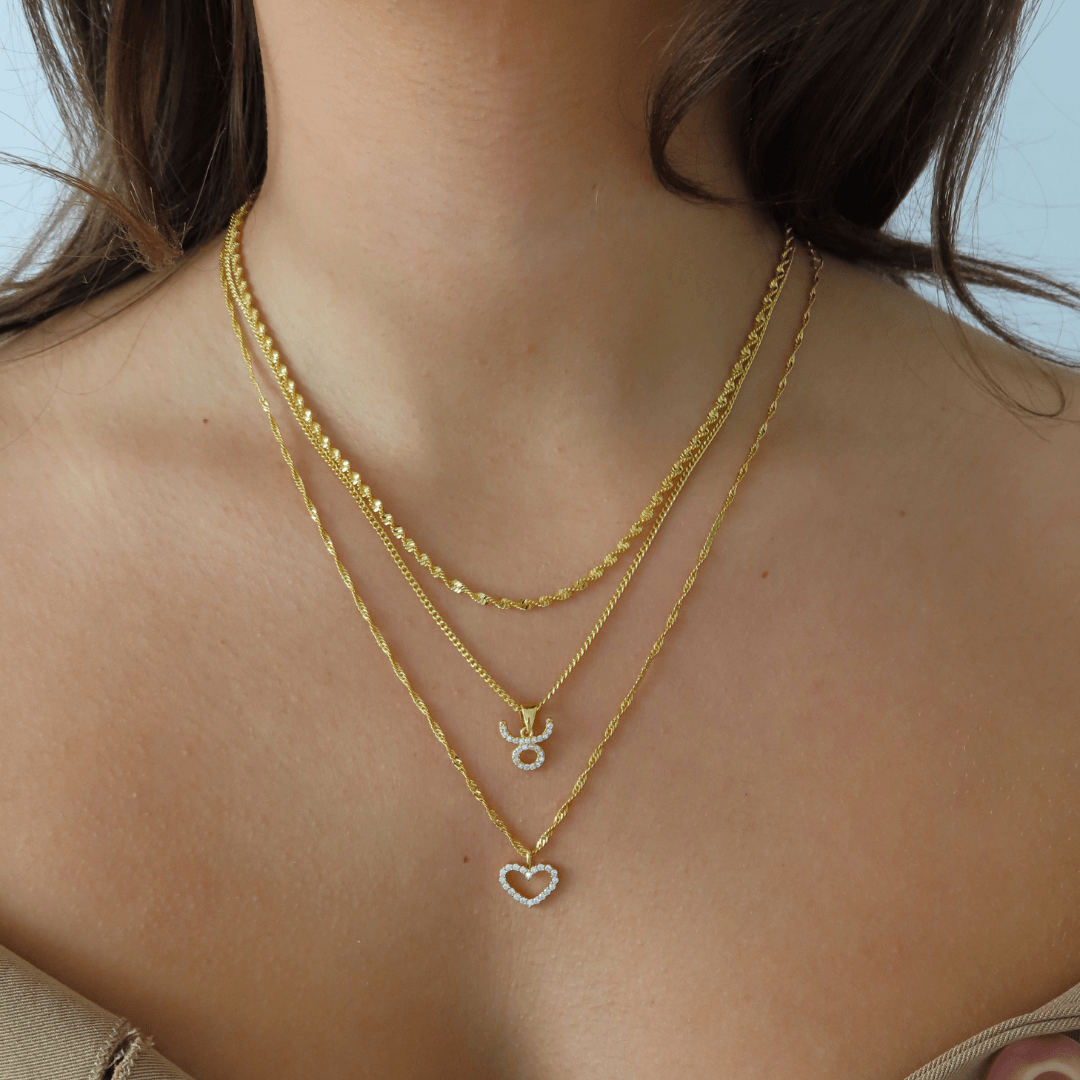 Evry Jewels Star Signs Necklace
