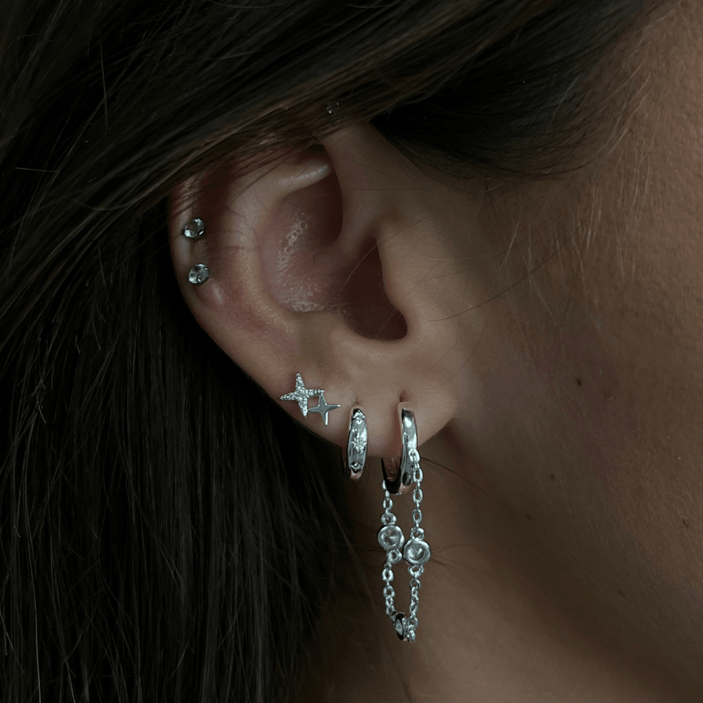 Evry Jewels Starburst Earrings