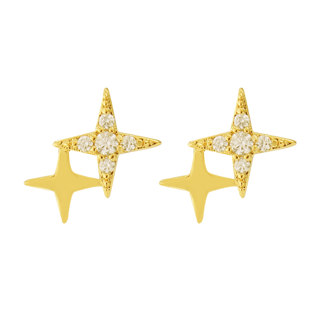 Evry Jewels Starburst Earrings