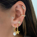 Evry Jewels Starfish Earrings