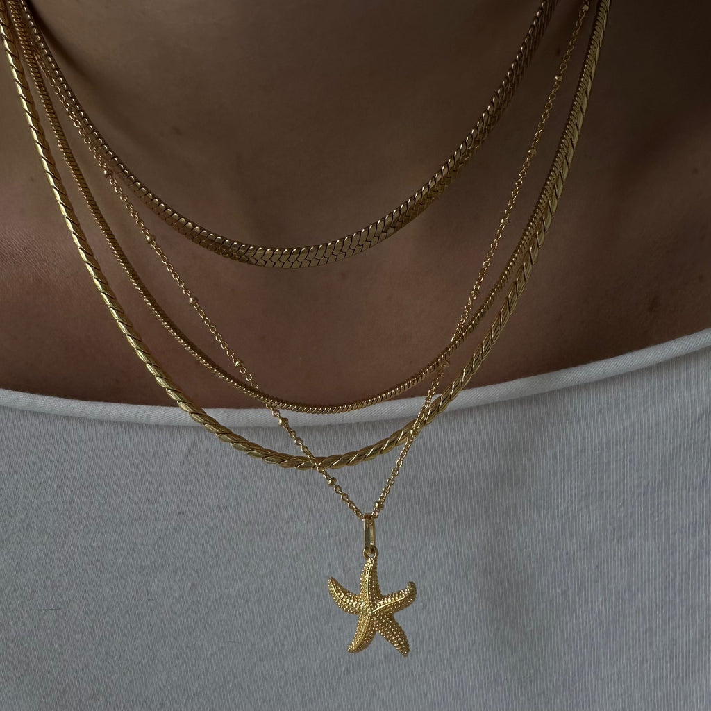 Evry Jewels Starfish Necklace