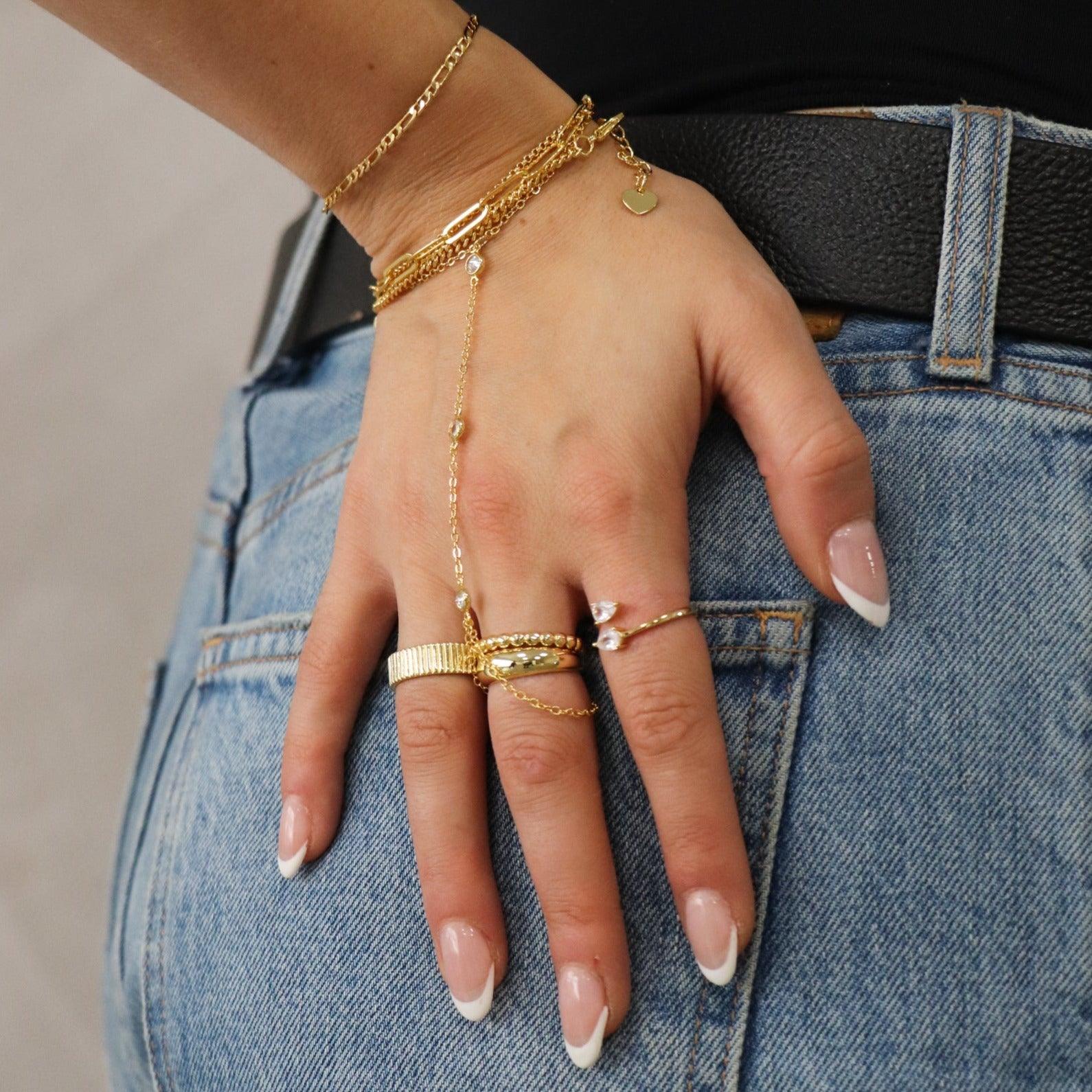 Evry Jewels Viral Hand Chains: Anti Tarnish Waterproof