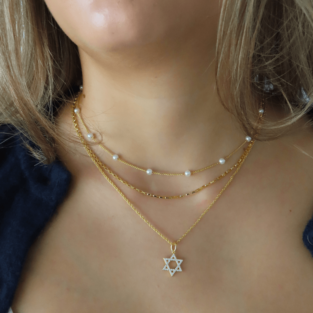 Evry Jewels Star of David Necklace