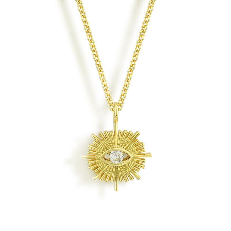 Evry Jewels Sun's Eye Necklace