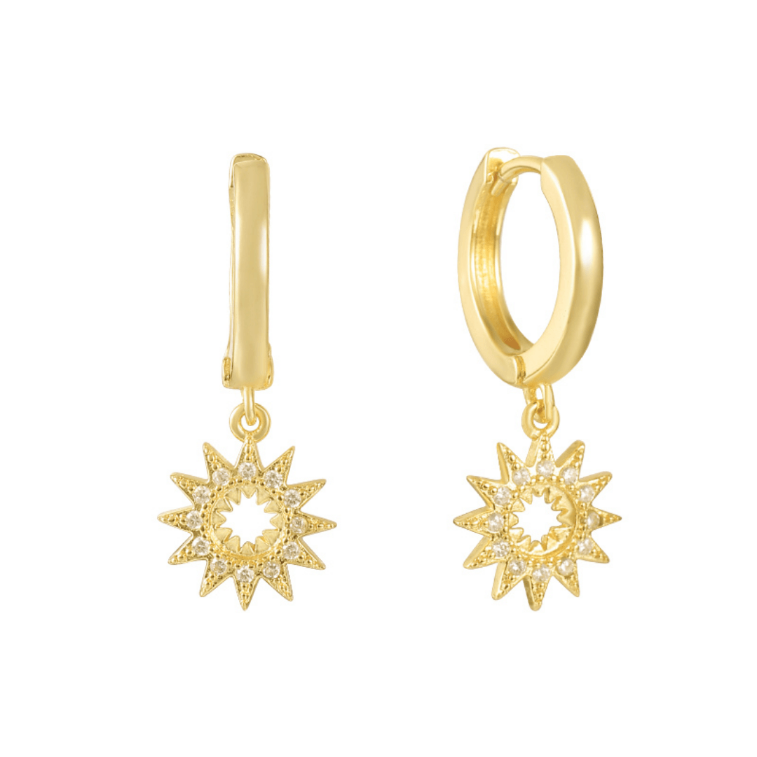 Evry Jewels Cosmic Star Earrings
