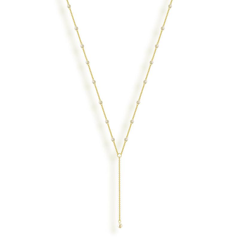 Evry Jewels Sweet Pearl Lariat Necklace