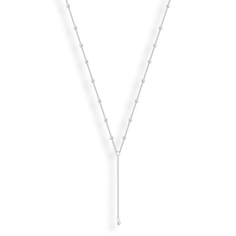 Evry Jewels Sweet Pearl Lariat Necklace