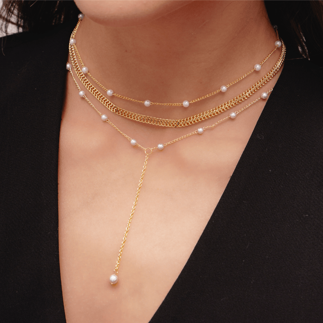Evry Jewels Sweet Pearl Lariat Necklace
