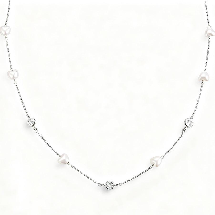Evry Jewels Sweet Pearl Necklace