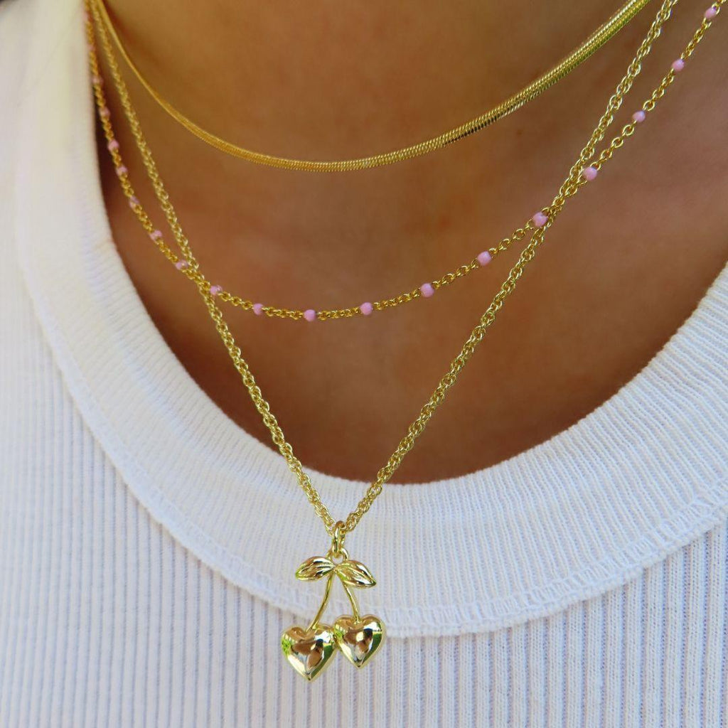 Evry Jewels Cherry Bomb Necklace
