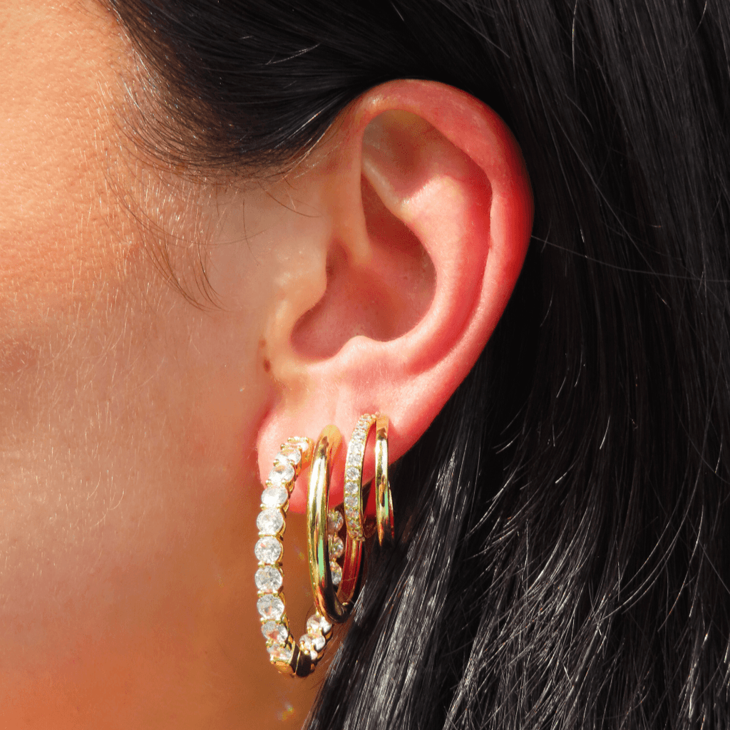 Evry Jewels Taylor Hoops