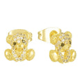 Evry Jewels Teddy Bear Earrings