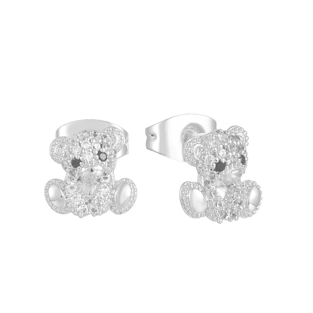 Evry Jewels Teddy Bear Earrings
