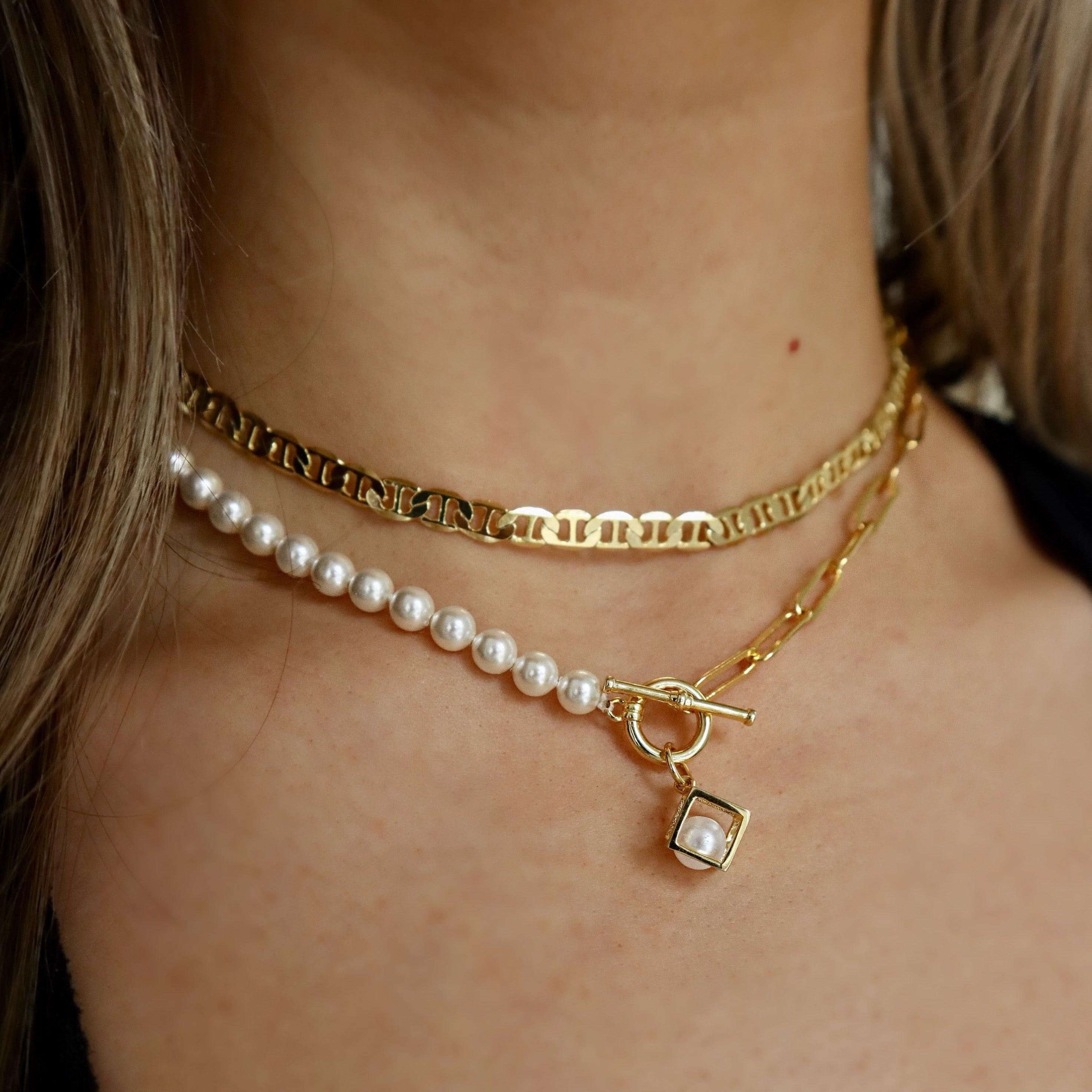 Evry Jewels Cubic Charm Necklace