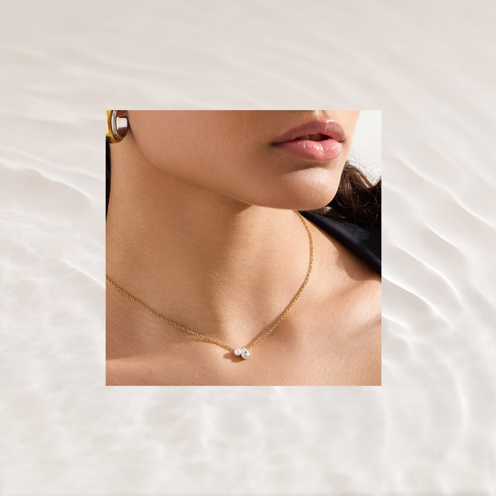 Evry Jewels Toi et Moi Necklace