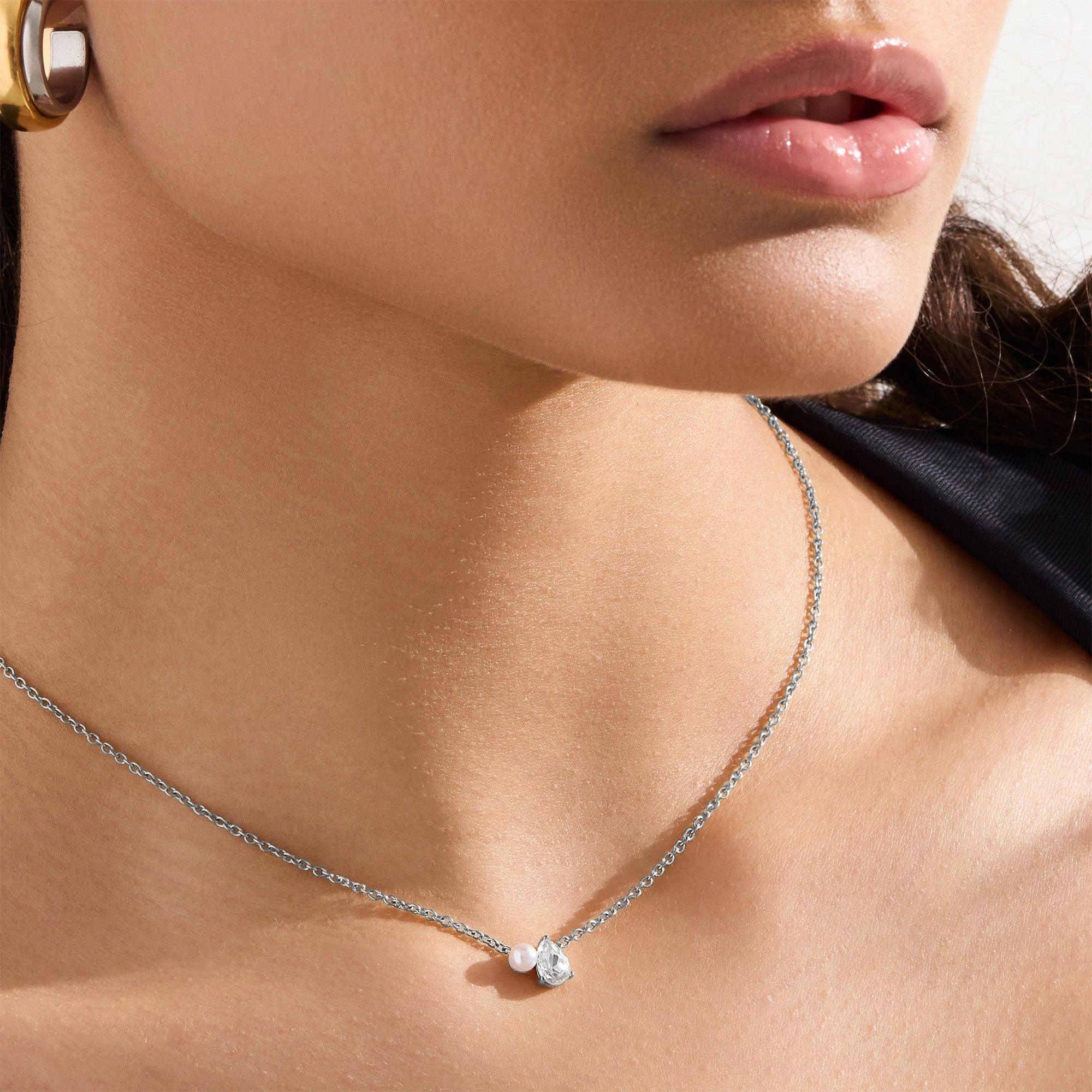Evry Jewels Toi et Moi Necklace