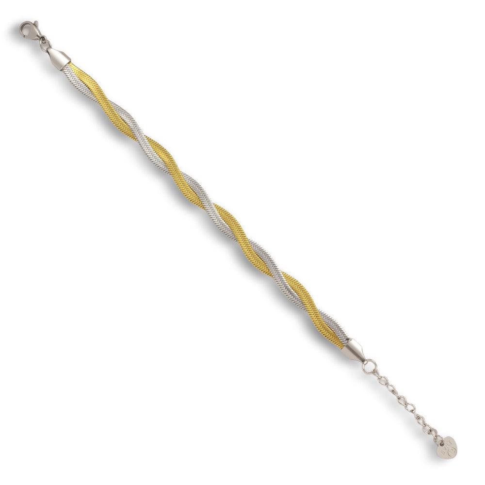 Evry Jewels Two-Tone Medusa Bracelet