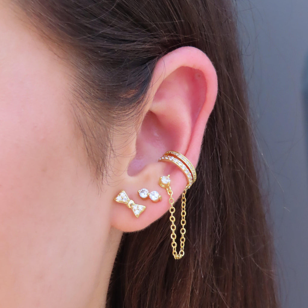 Evry Jewels Two of a Kind Earrings
