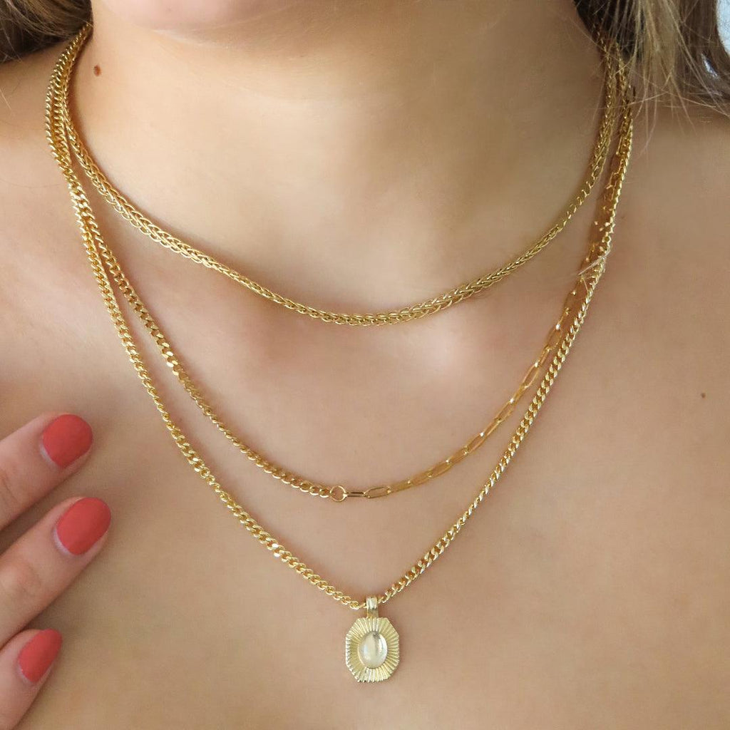 Evry Jewels Two Faced Necklace