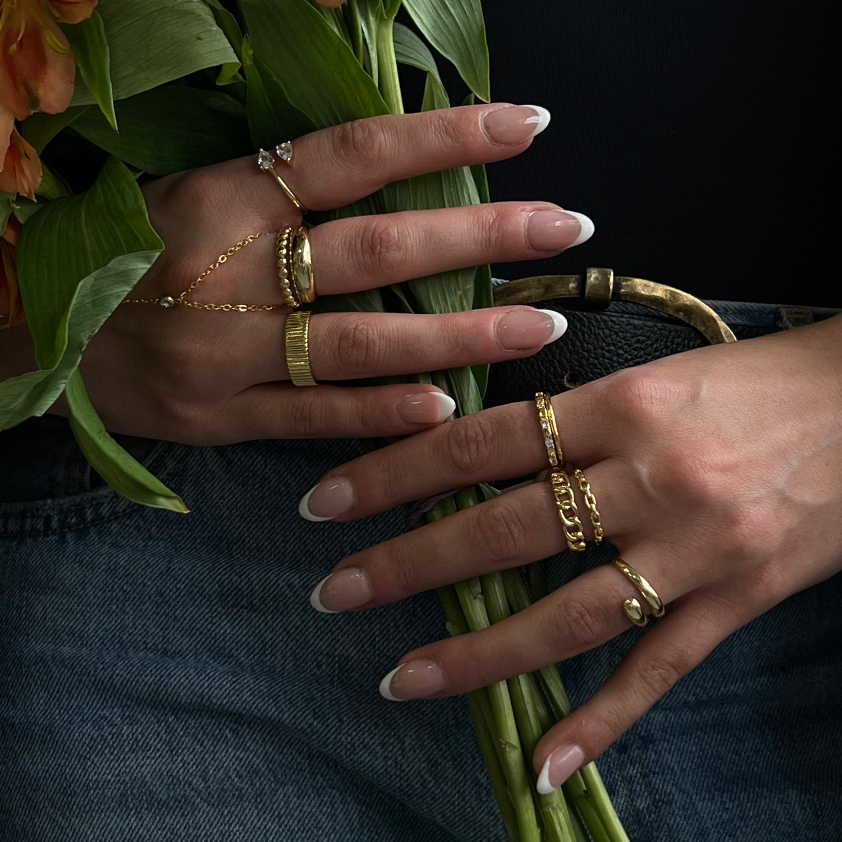 Evry Jewels Two Sided Ring