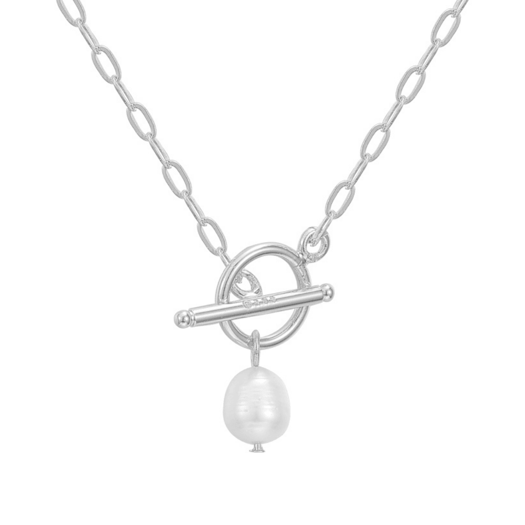 Evry Jewels Pearl Link Necklace