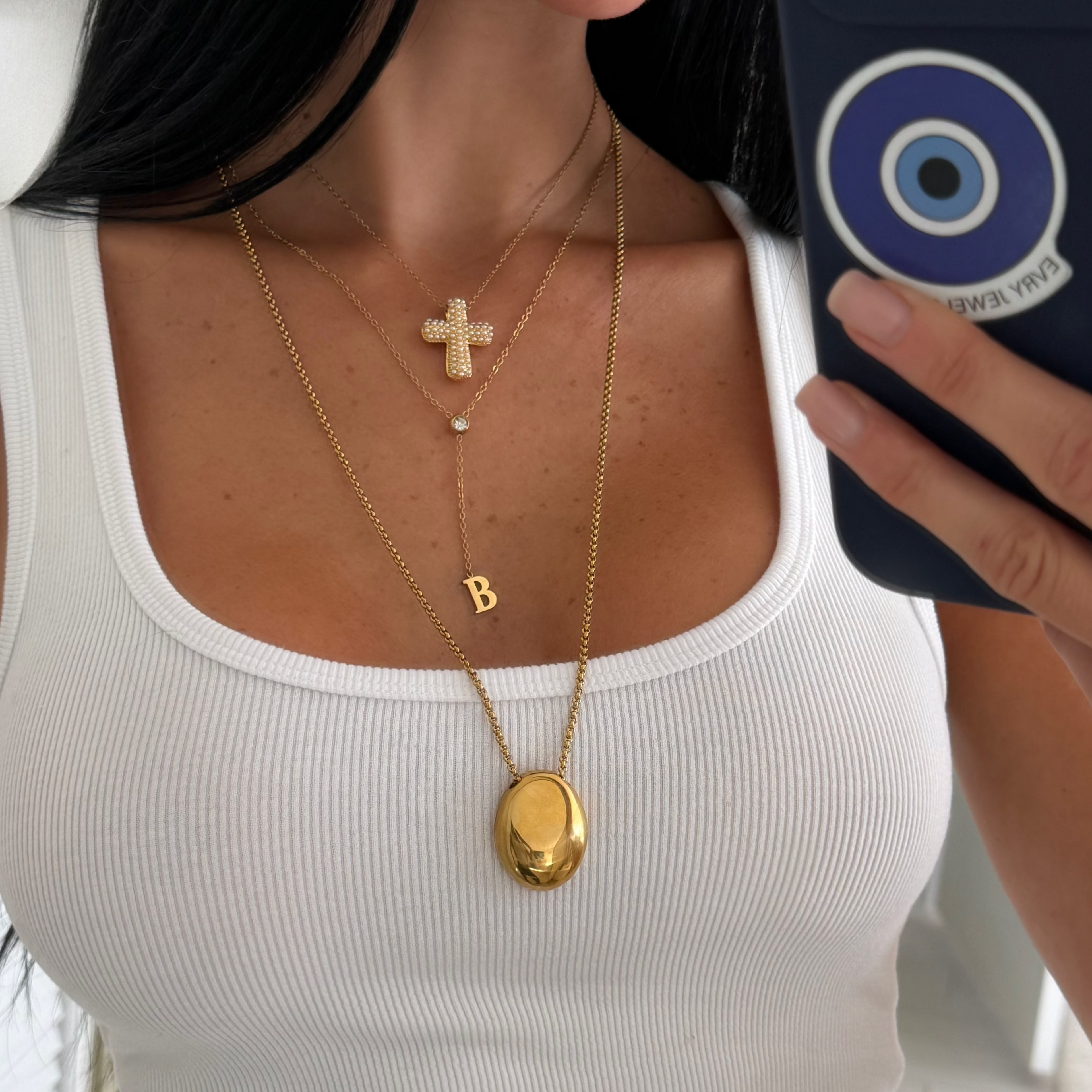 Evry Jewels Aurora Glow Long Necklace
