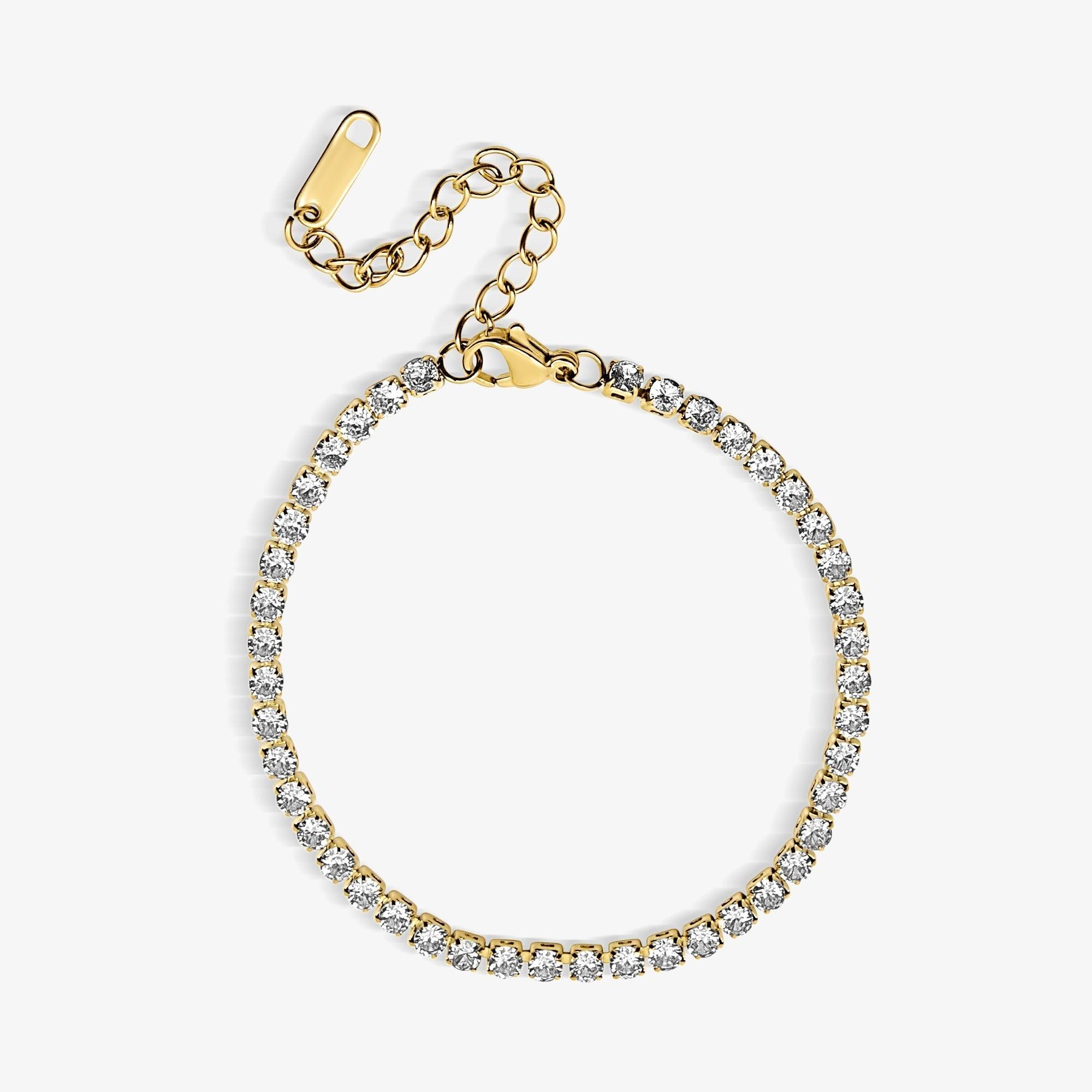 Evry Jewels Champagne Tennis Bracelet